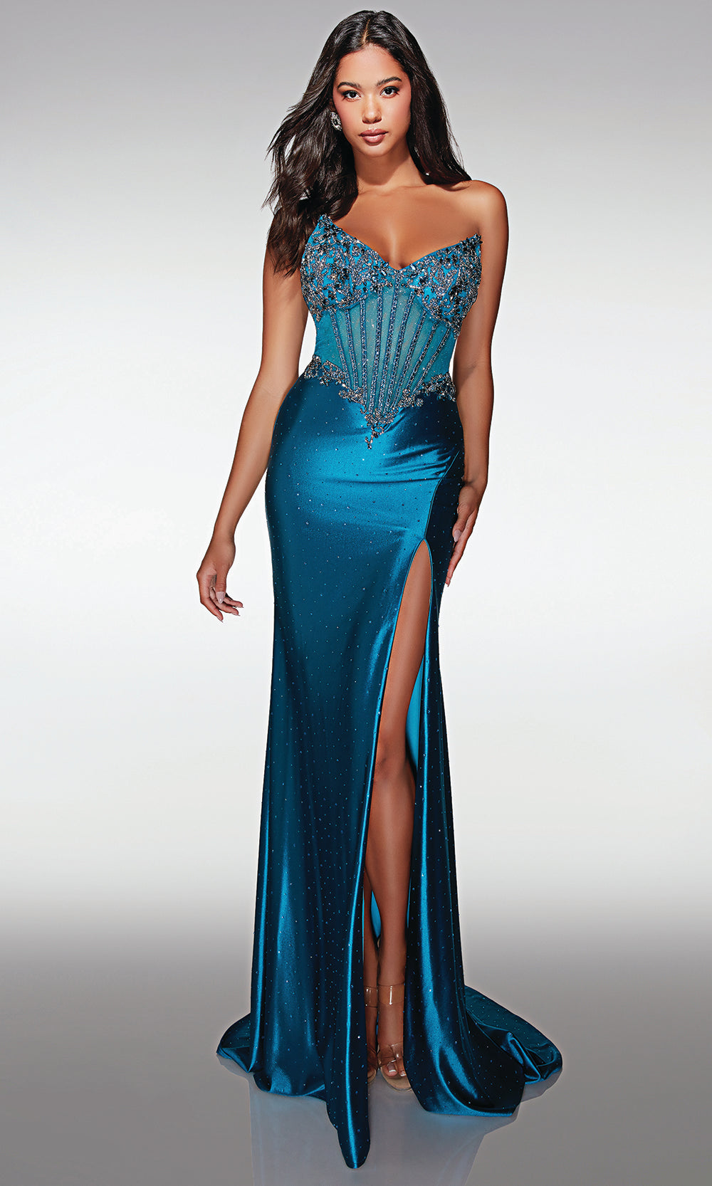 Alyce Paris 62168 - Strapless Satin Formal Dress Prom Dresses