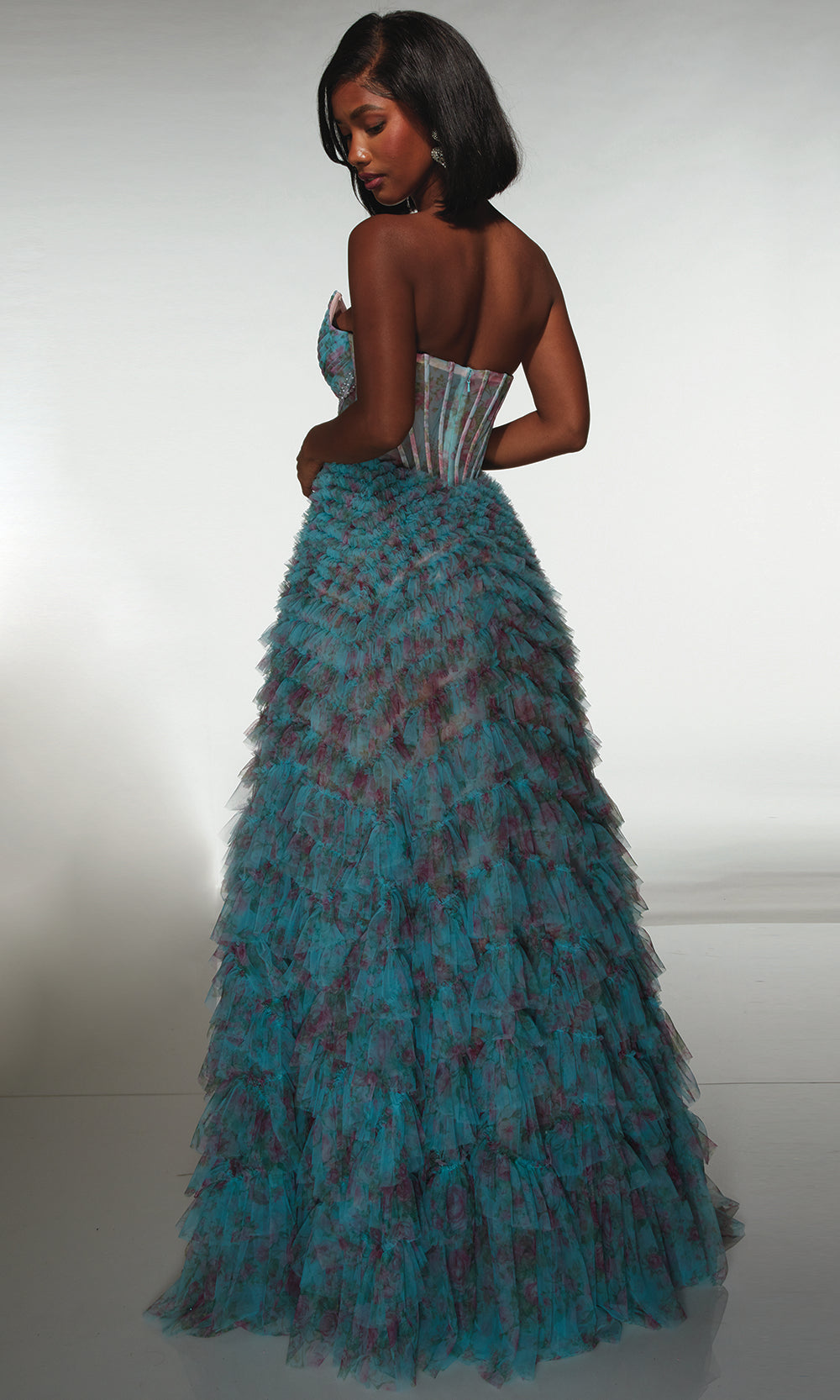 Alyce Paris 62169 - Corset Ruffle Skirt Formal Dress Prom Dresses