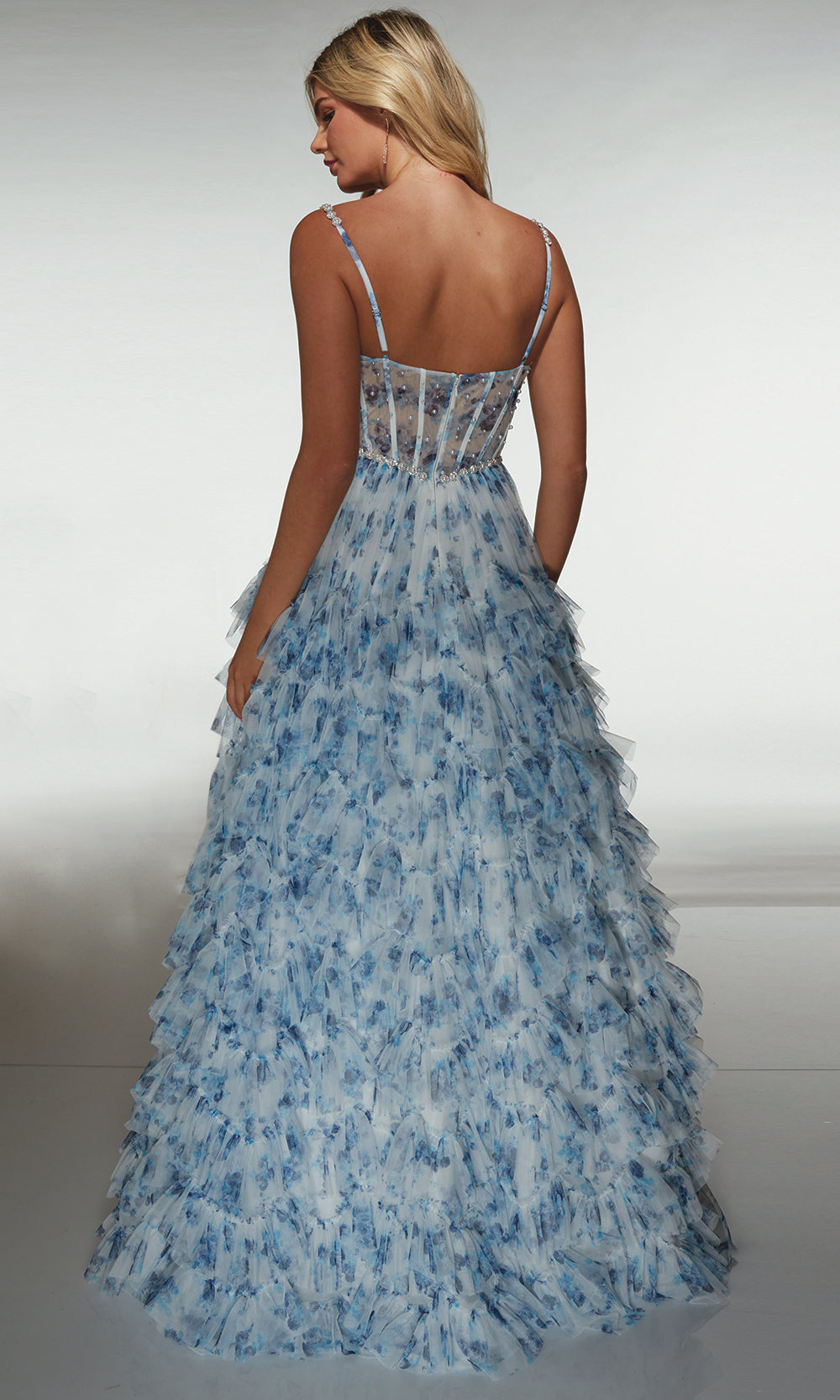 Alyce Paris 62182 - Corset Bodice Ruffle Skirt Evening Gown Prom Dresses