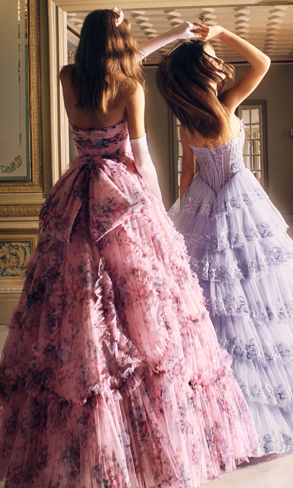 Alyce Paris 62191 - Strapless Gown with Floral Beaded Details Prom Dresses