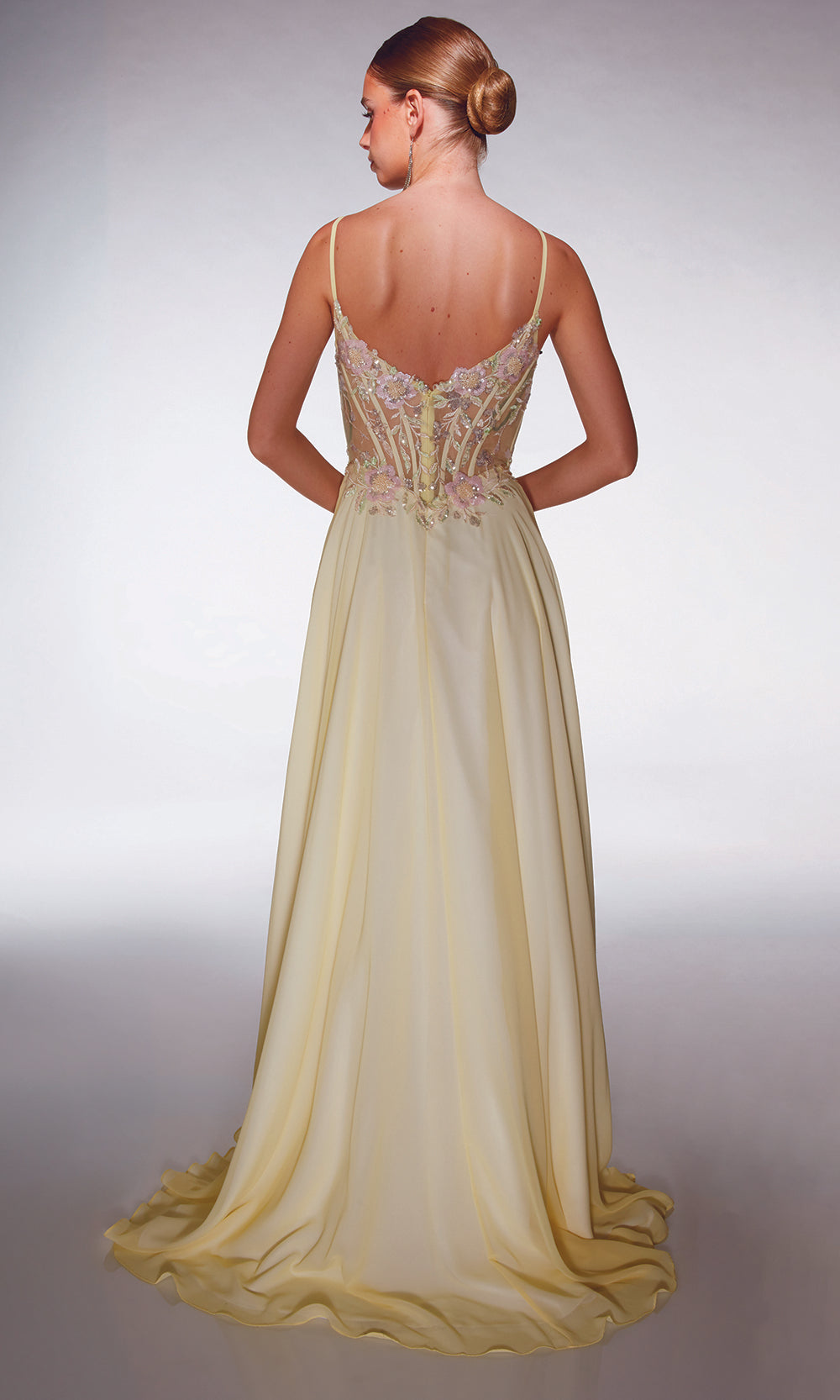 Alyce Paris 62198 - Floral Applique Sheer Bodice Dress Prom Dresses