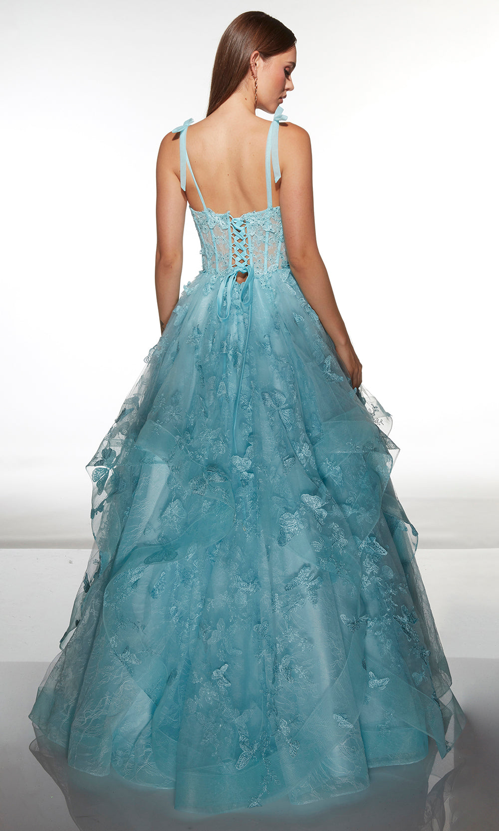 Alyce Paris 62199 - Romantic Ribbon Strap Applique Prom Dress Prom Dresses