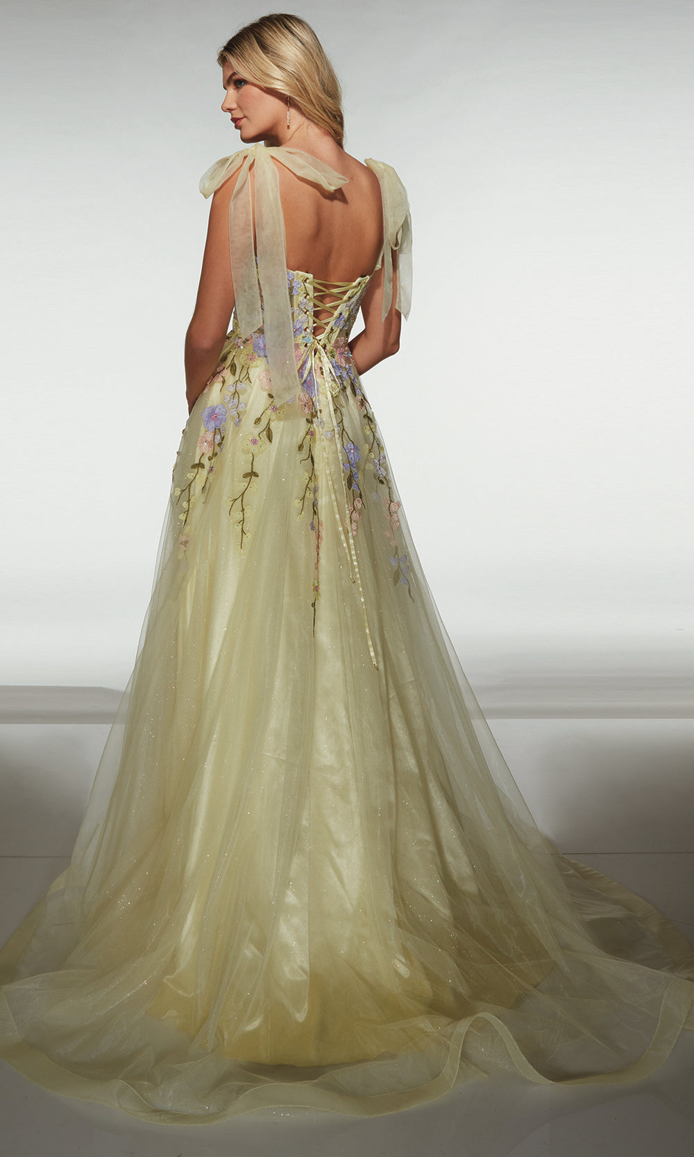 Alyce Paris 62204 - Romantic Applique Tulle Prom Dress Prom Dresses