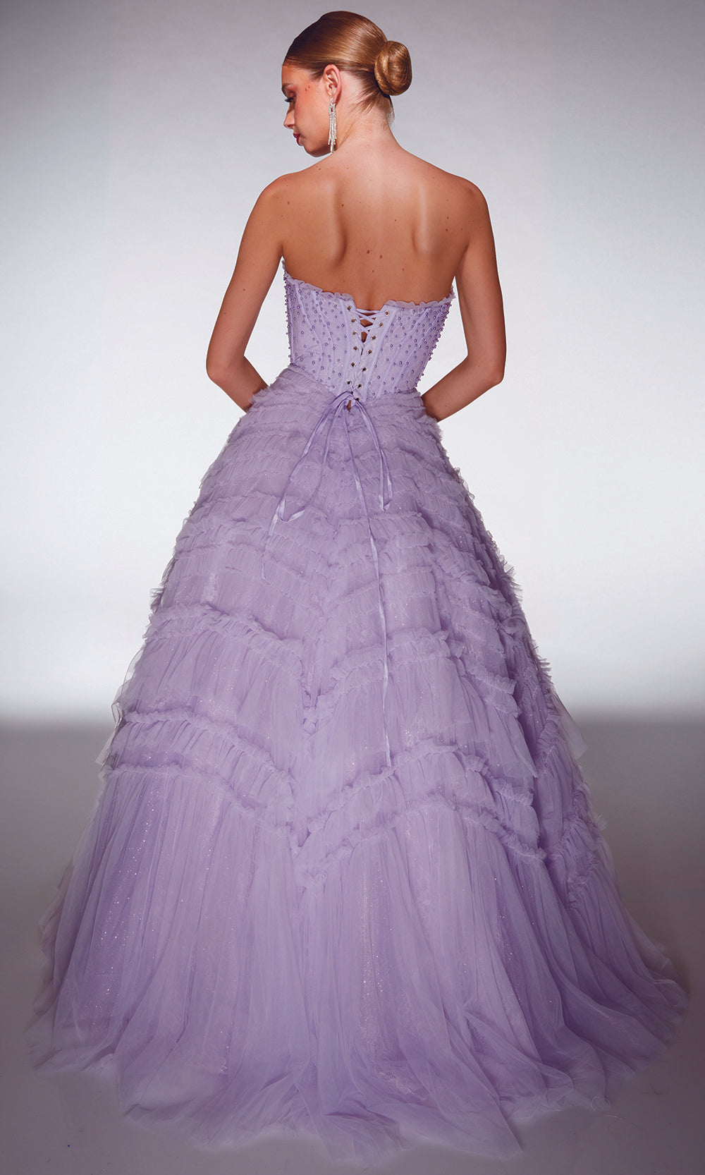 Alyce Paris 62208 - Ruffle Tulle Skirt Formal Dress Prom Dresses