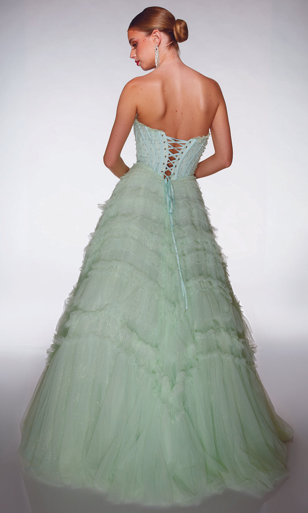 Alyce Paris 62208 - Ruffle Tulle Skirt Formal Dress Prom Dresses
