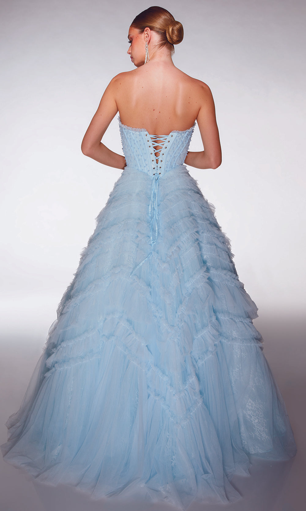 Alyce Paris 62208 - Ruffle Tulle Skirt Formal Dress Prom Dresses