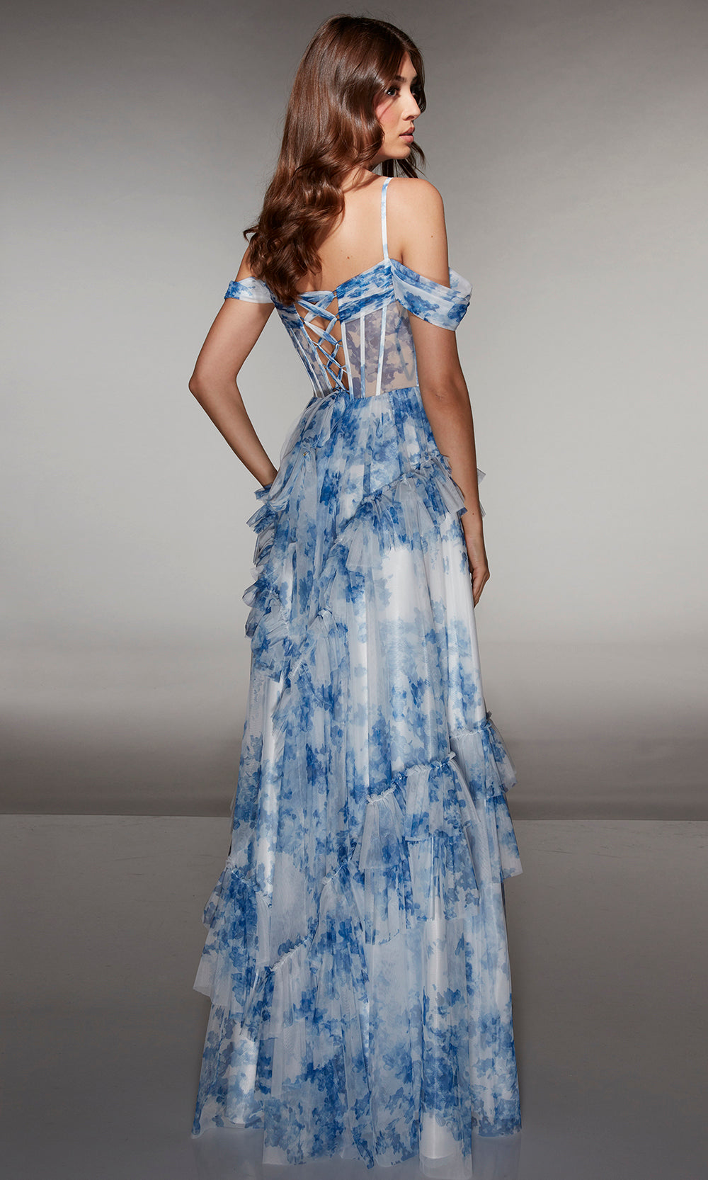Alyce Paris 62212 - Corset Tiered Skirt Evening Dress Prom Dresses