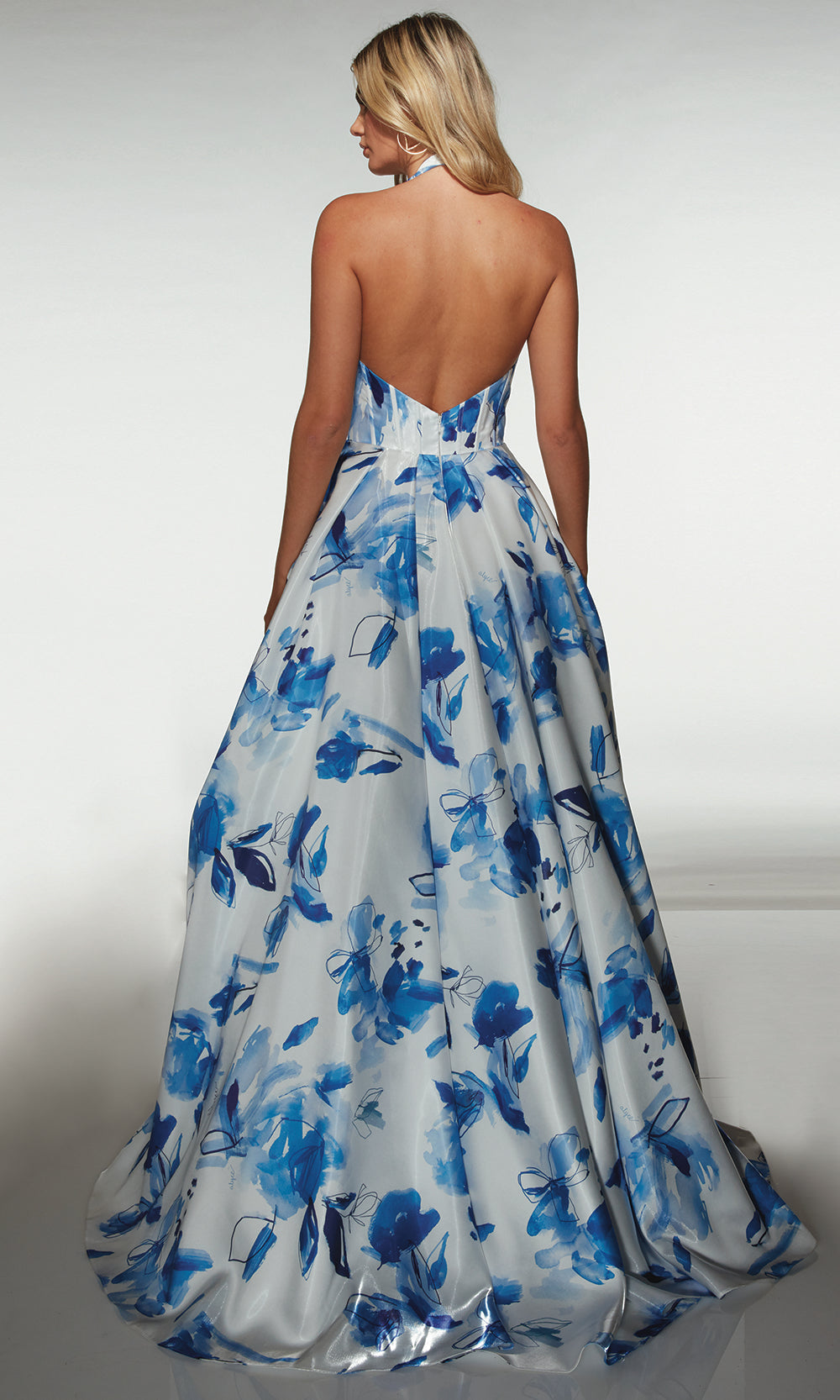 Alyce Paris 62214 - Printed Satin Corset Prom Dress Prom Dresses