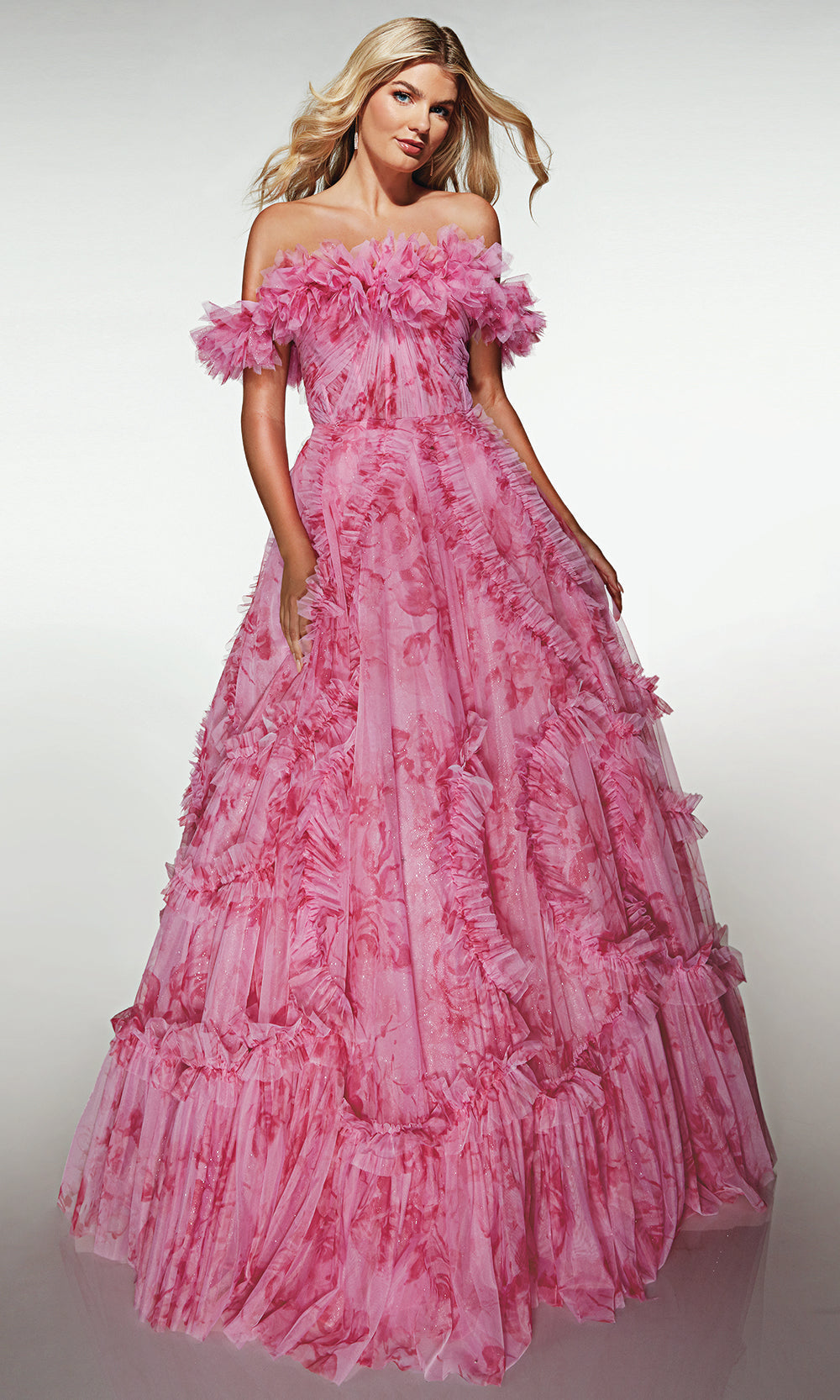 Alyce Paris 62216 - Dramatic Tiered Ruffle Prom Dress Prom Dresses