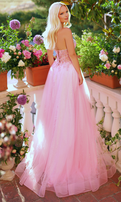 Clarisse 62312 - Sweetheart Iridescent Ballgown with Slit Prom Dresses