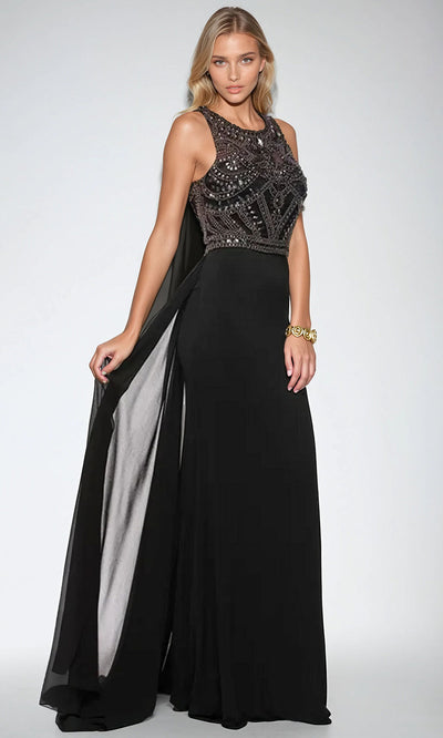 Juliet Dresses 628 - Sleeveless Jewel Neck Long Gown Prom Dresses