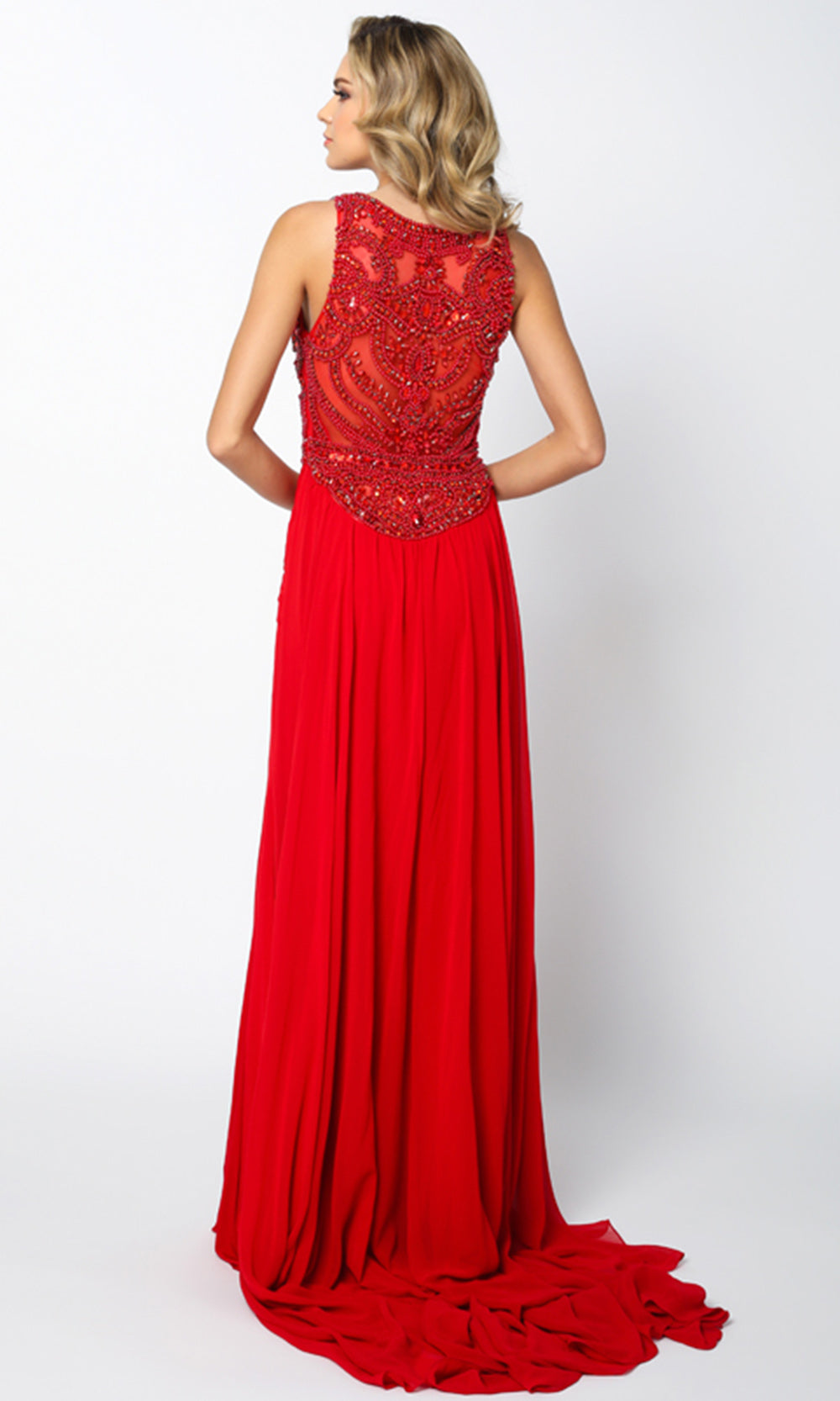 Juliet Dresses 628 - Sleeveless Jewel Neck Long Gown Prom Dresses