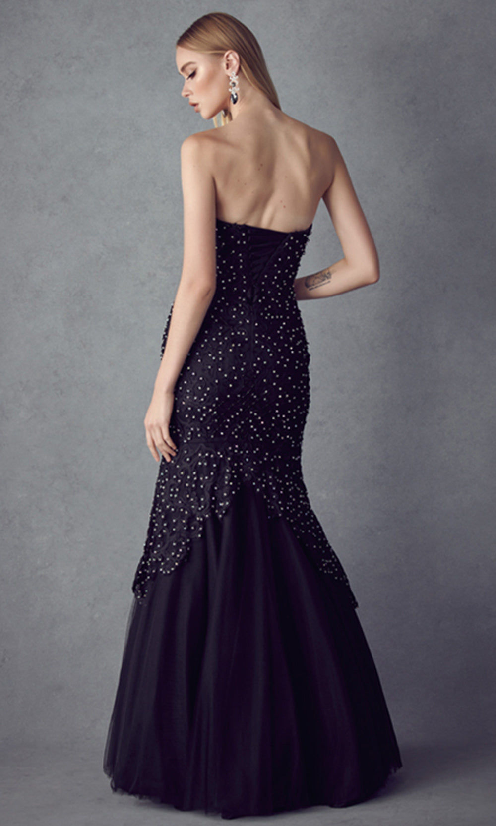 Juliet Dresses 644 - Mermaid Skirt Embroidered Evening Gown Prom Dresses