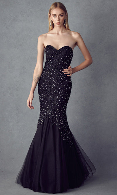 Juliet Dresses 644 - Mermaid Skirt Embroidered Evening Gown Prom Dresses