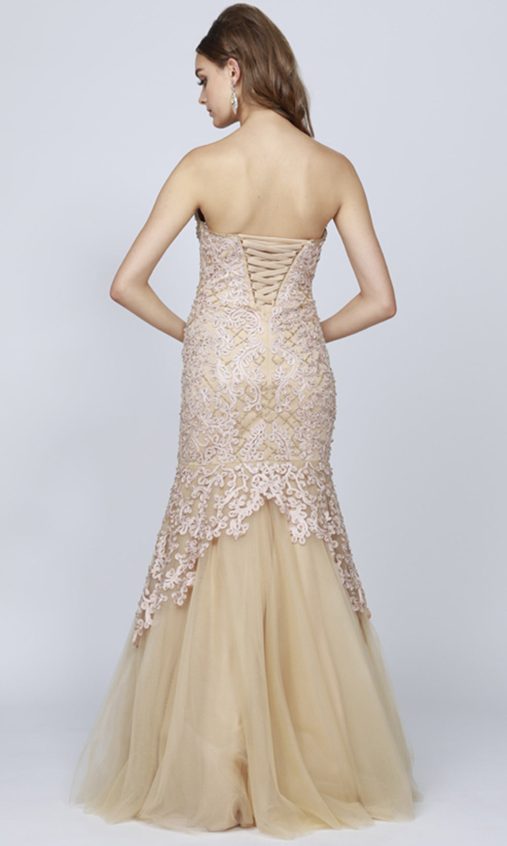 Juliet Dresses 644 - Mermaid Skirt Embroidered Evening Gown Prom Dresses