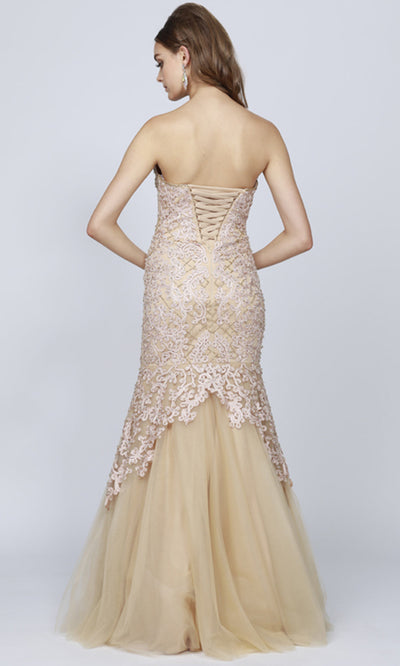 Juliet Dresses 644 - Mermaid Skirt Embroidered Evening Gown Prom Dresses