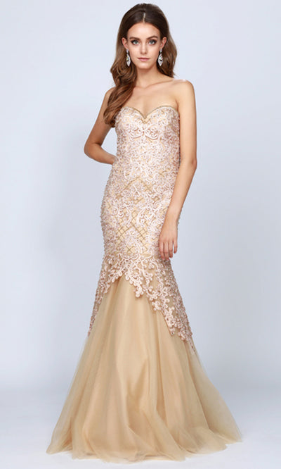 Juliet Dresses 644 - Mermaid Skirt Embroidered Evening Gown Prom Dresses