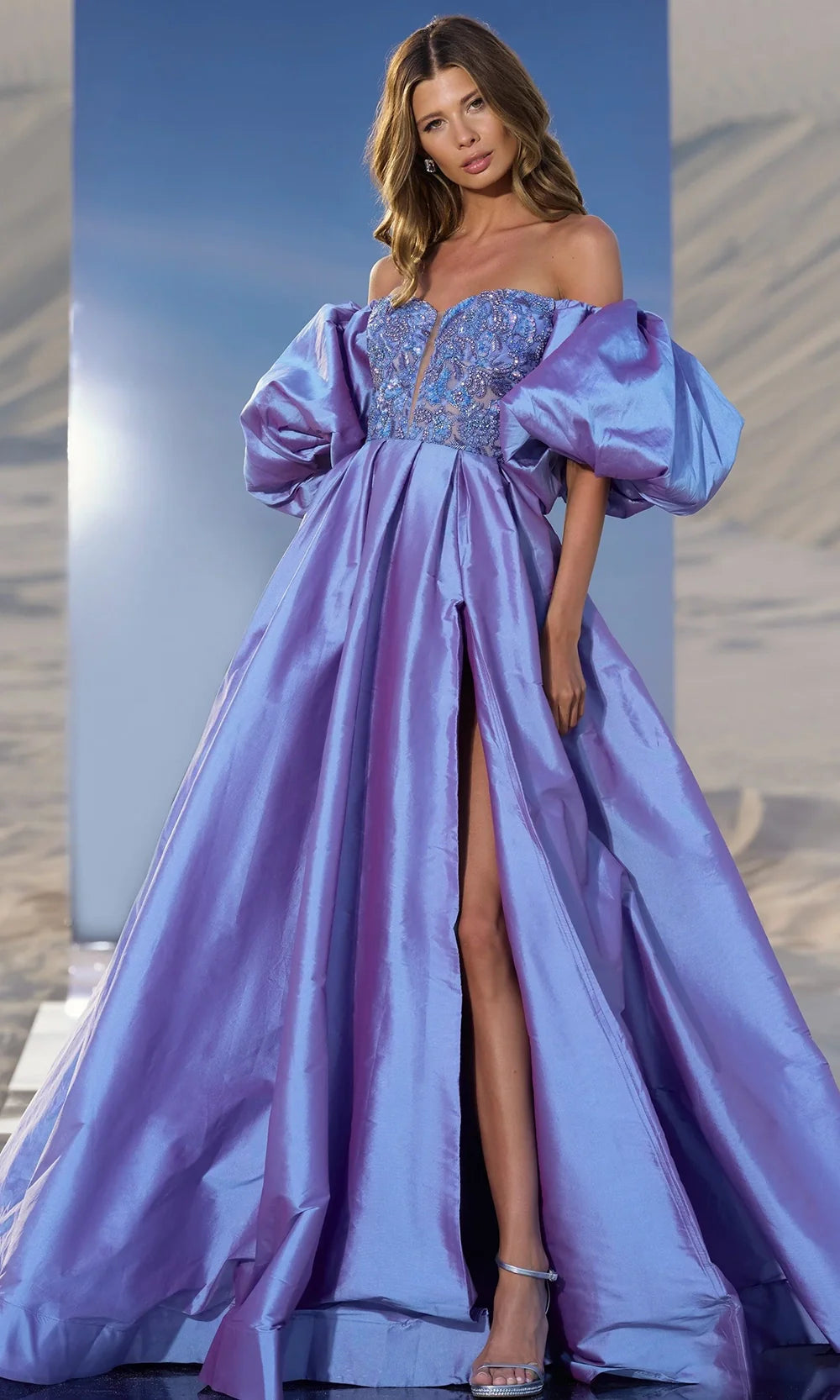 Sherri Hill 56843 - Sweetheart Embellished Pleated Ballgown Ball Gowns