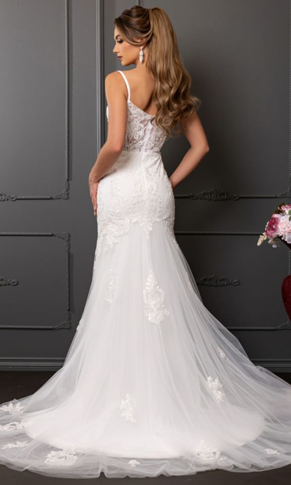 May Queen RQ8271 - Sweetheart Neckline Embroidered Wedding Dress Wedding Dresses in White 