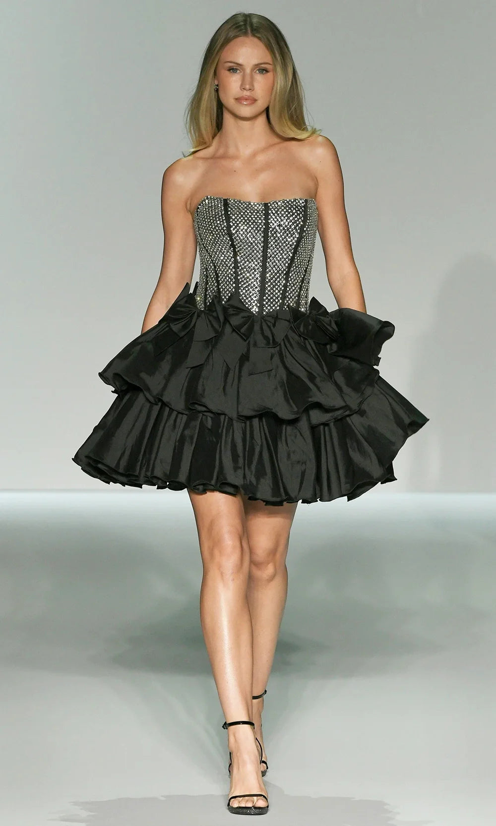 Sherri Hill 57239 - Beaded Corset Ruffle Taffeta Dress Cocktail Dresses