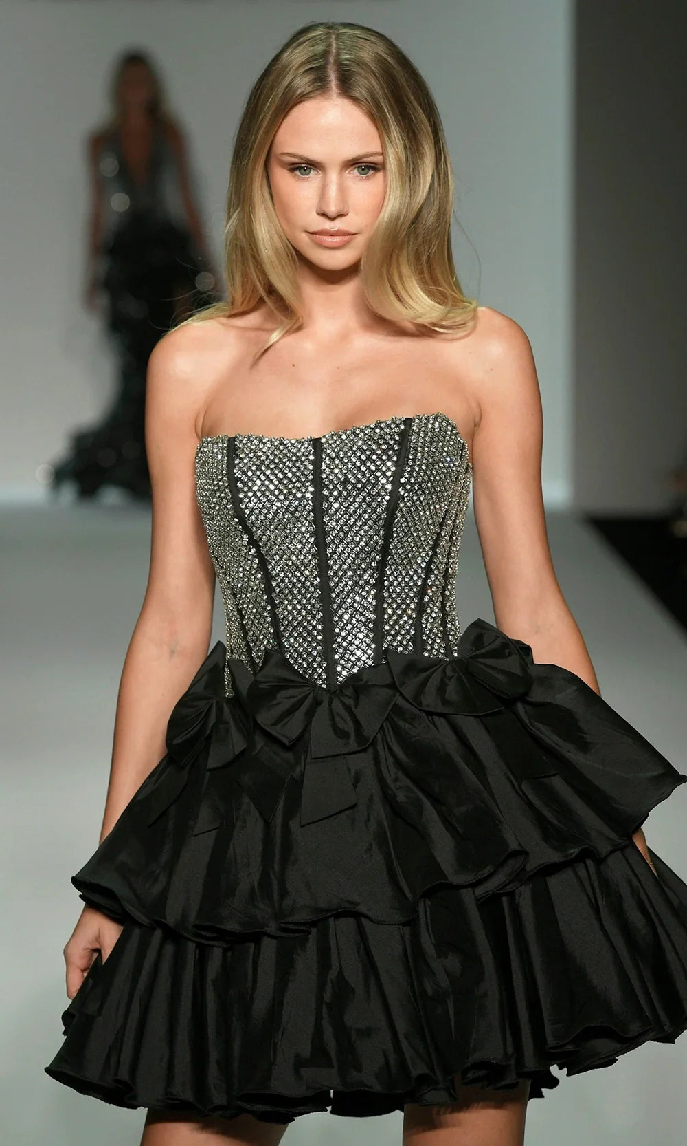 Sherri Hill 57239 - Beaded Corset Ruffle Taffeta Dress Cocktail Dresses