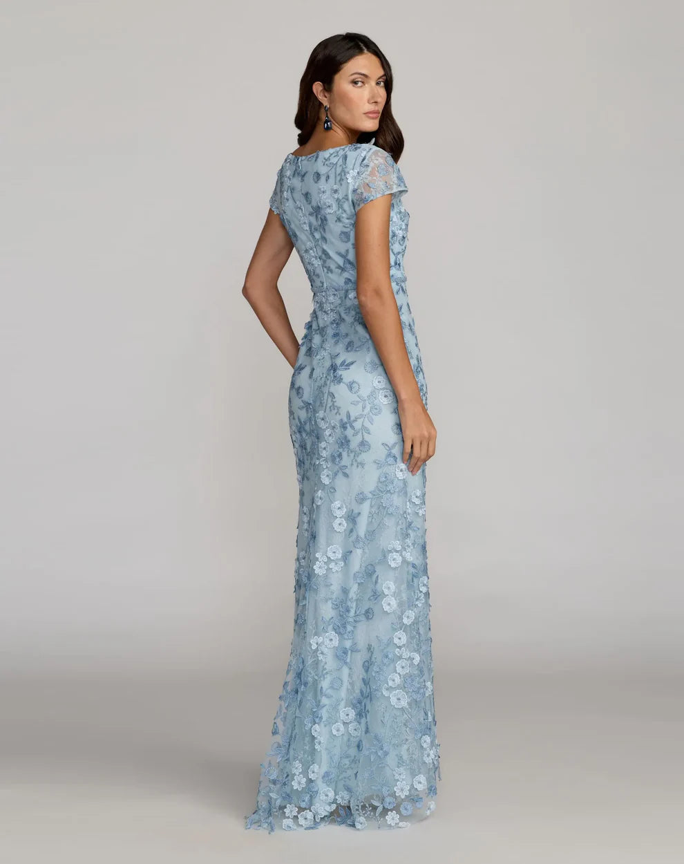 Mac Duggal - 67711 Bateau Floral Sheath Dress