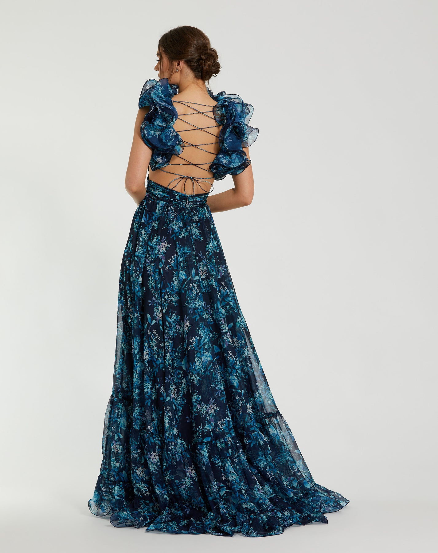 Mac Duggal 67803 - Floral Print Sleeveless Prom Dress