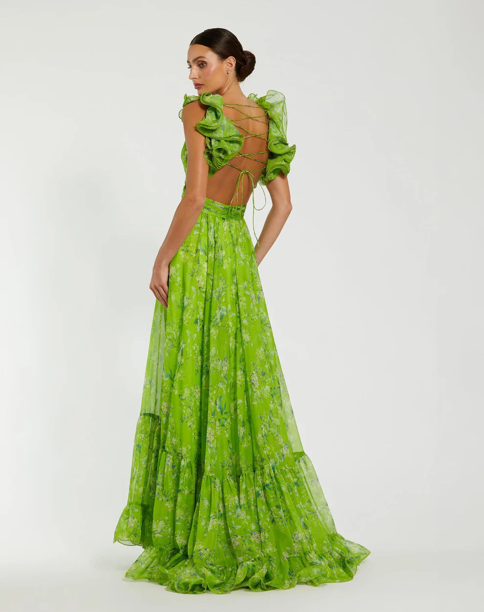 Mac Duggal 67803 - Floral Print Sleeveless Prom Dress