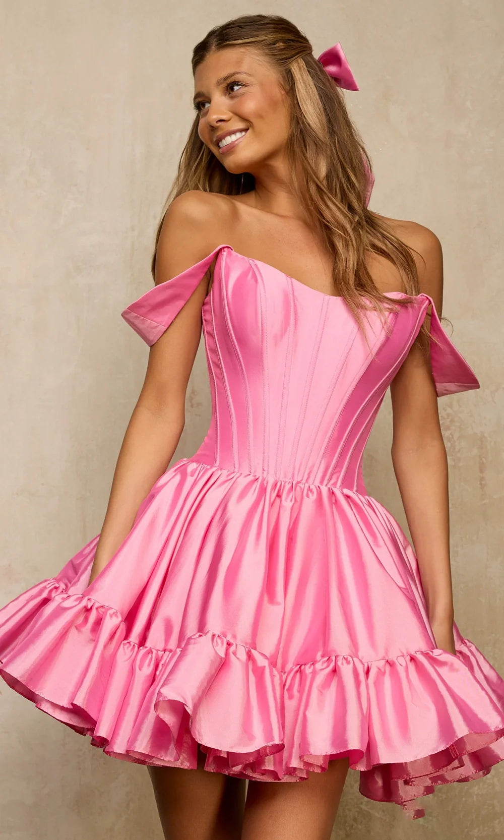 Sherri Hill 57290 - Scoop Neckline Corset Short Dress Homecoming Dresses