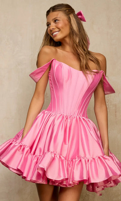 Sherri Hill 57290 - Scoop Neckline Corset Short Dress Homecoming Dresses