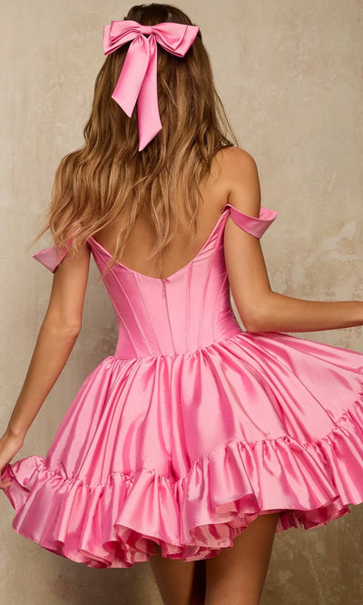 Sherri Hill 57290 - Scoop Neckline Corset Short Dress Homecoming Dresses