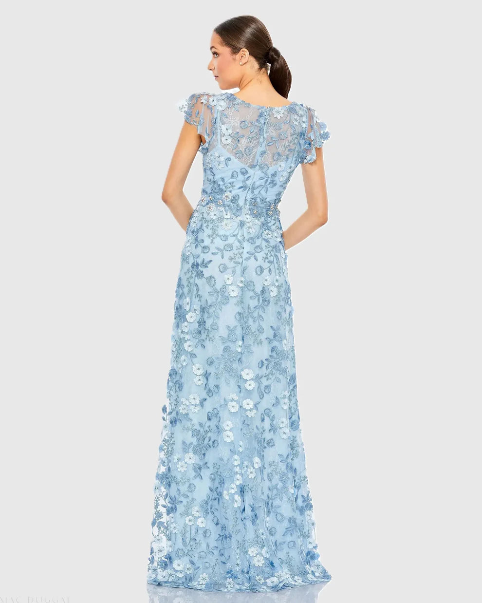 Mac Duggal 68192 - Embroidered Appliqued Evening Gown