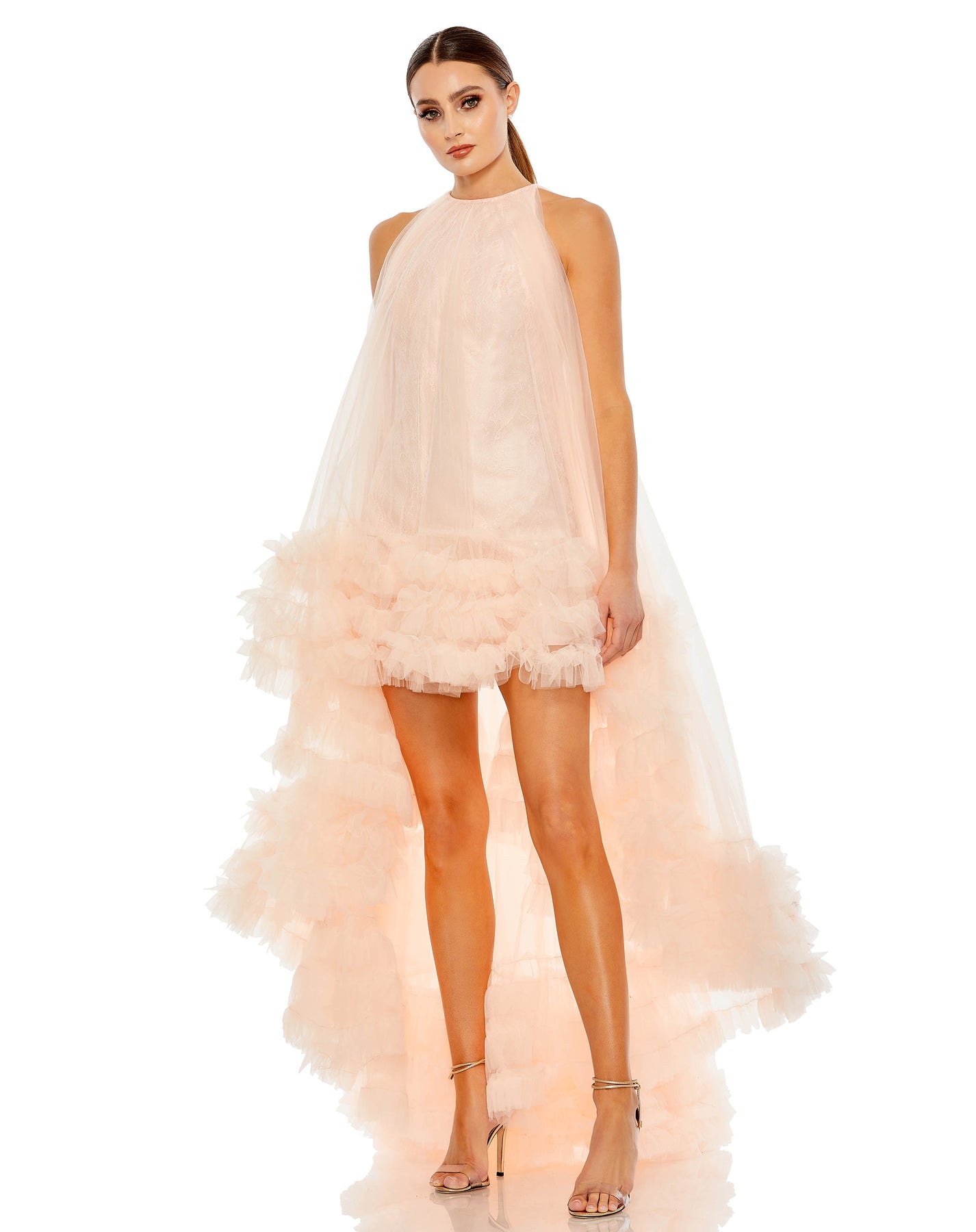 Mac Duggal 68252 - Tulle Ruffled Dress