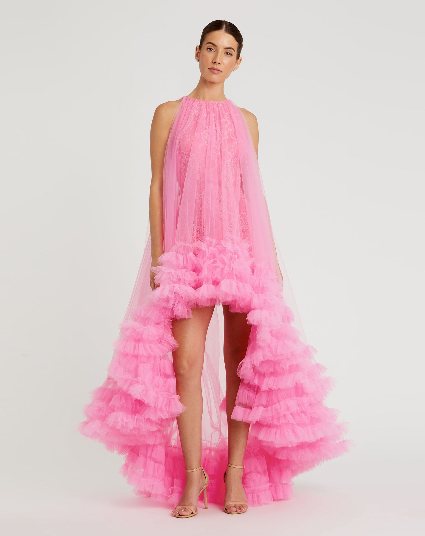 Mac Duggal 68252 - Tulle Ruffled Dress