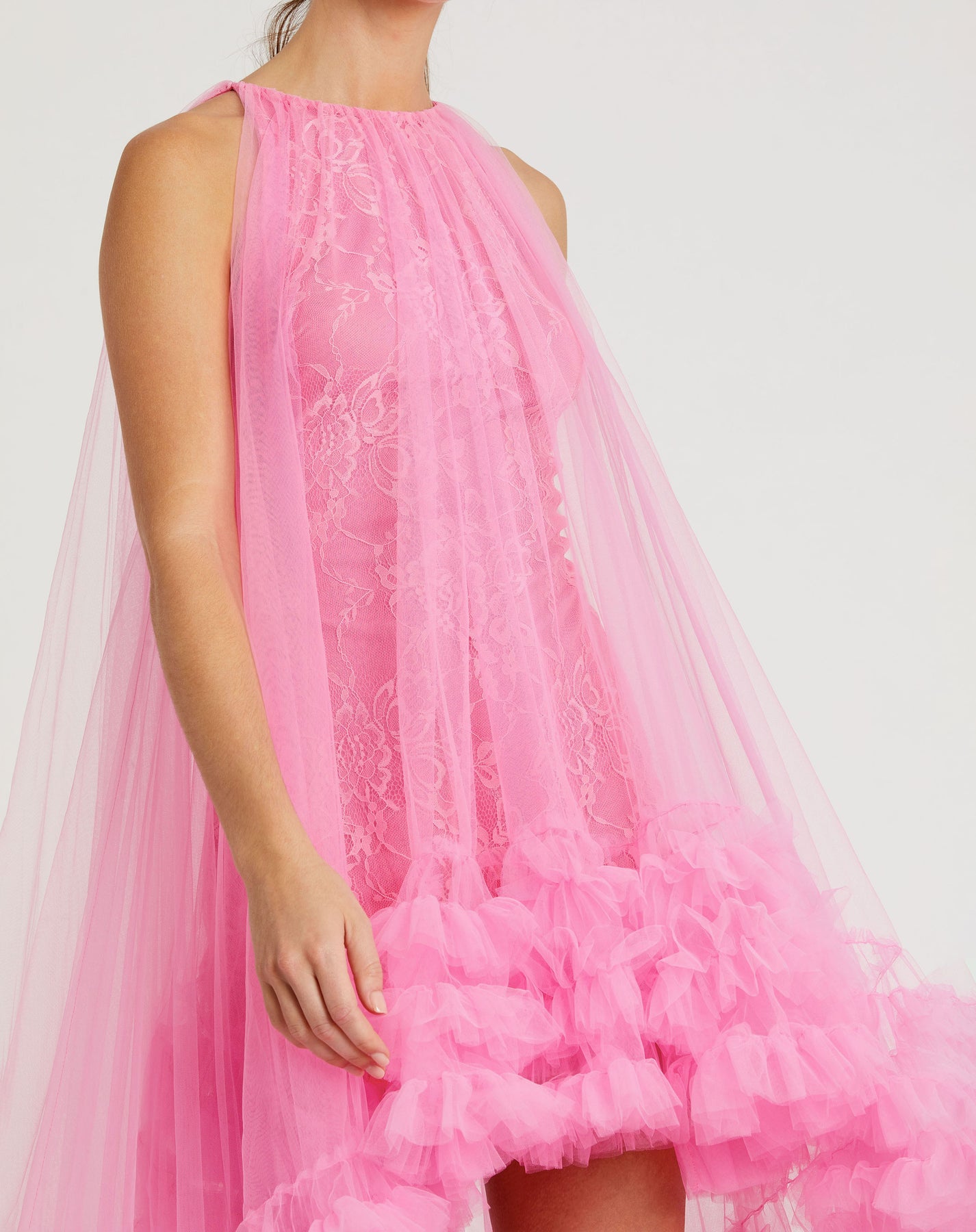 Mac Duggal 68252 - Tulle Ruffled Dress