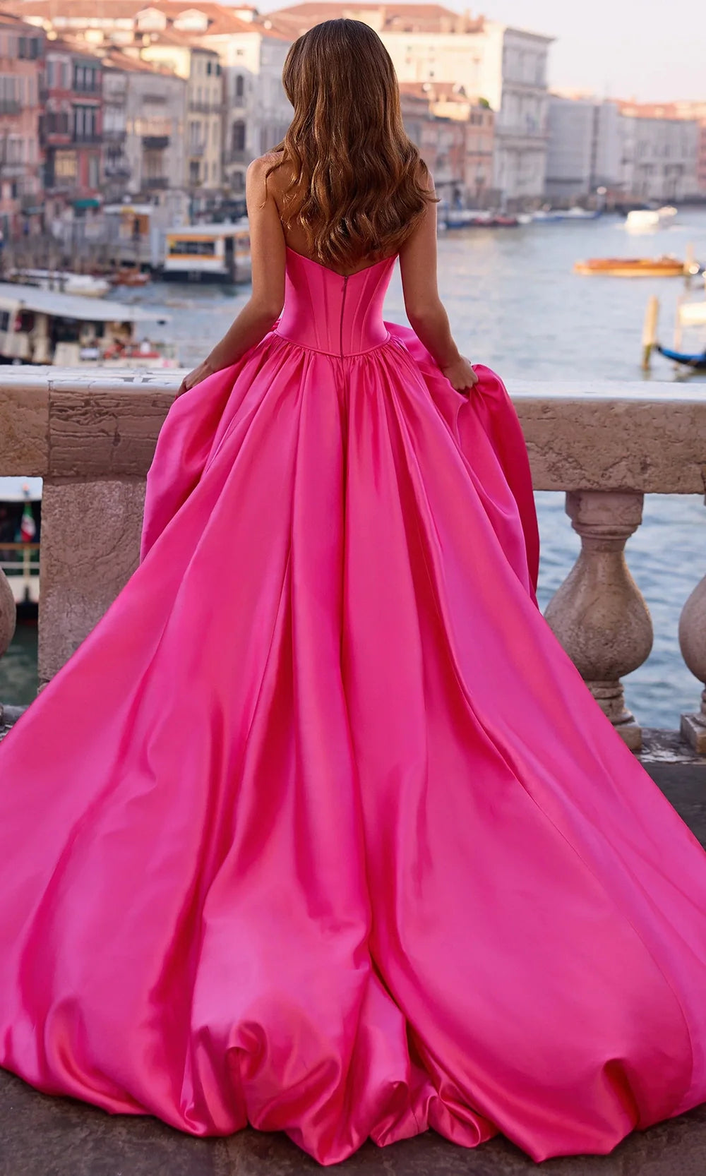 Sherri Hill 57551 - Beaded Bust Strapless Gown with Bubble Hem Prom Dresses
