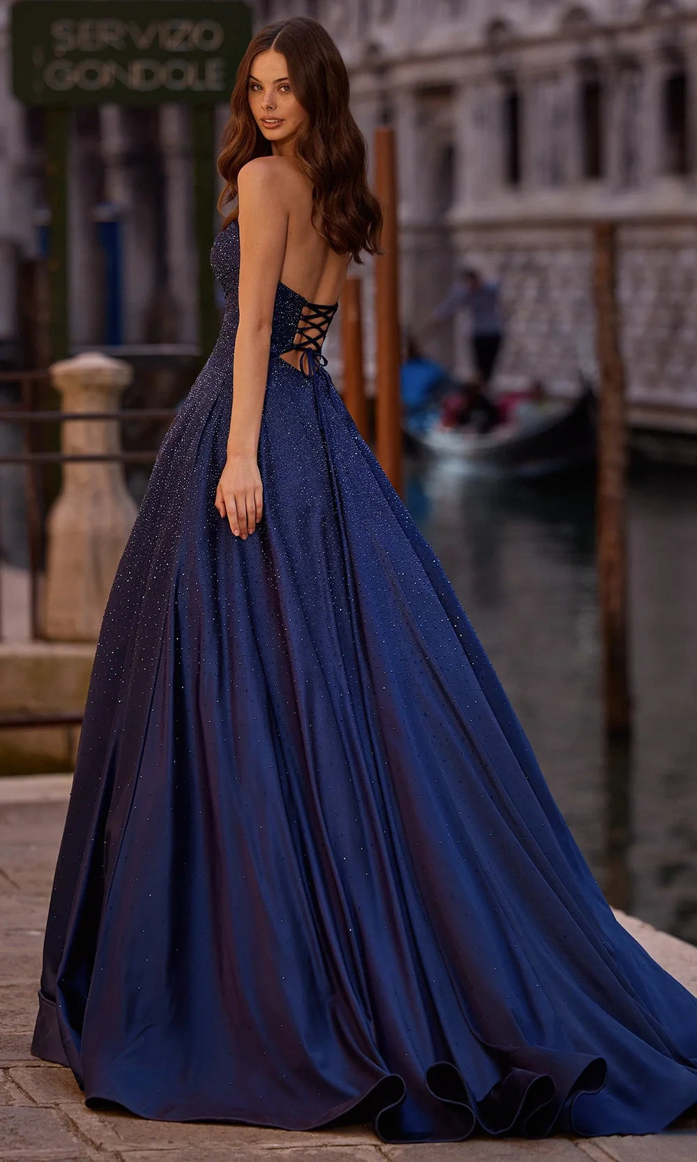 Sherri Hill 57552 - Sparkling Strapless Ballgown with Cutouts Prom Dresses