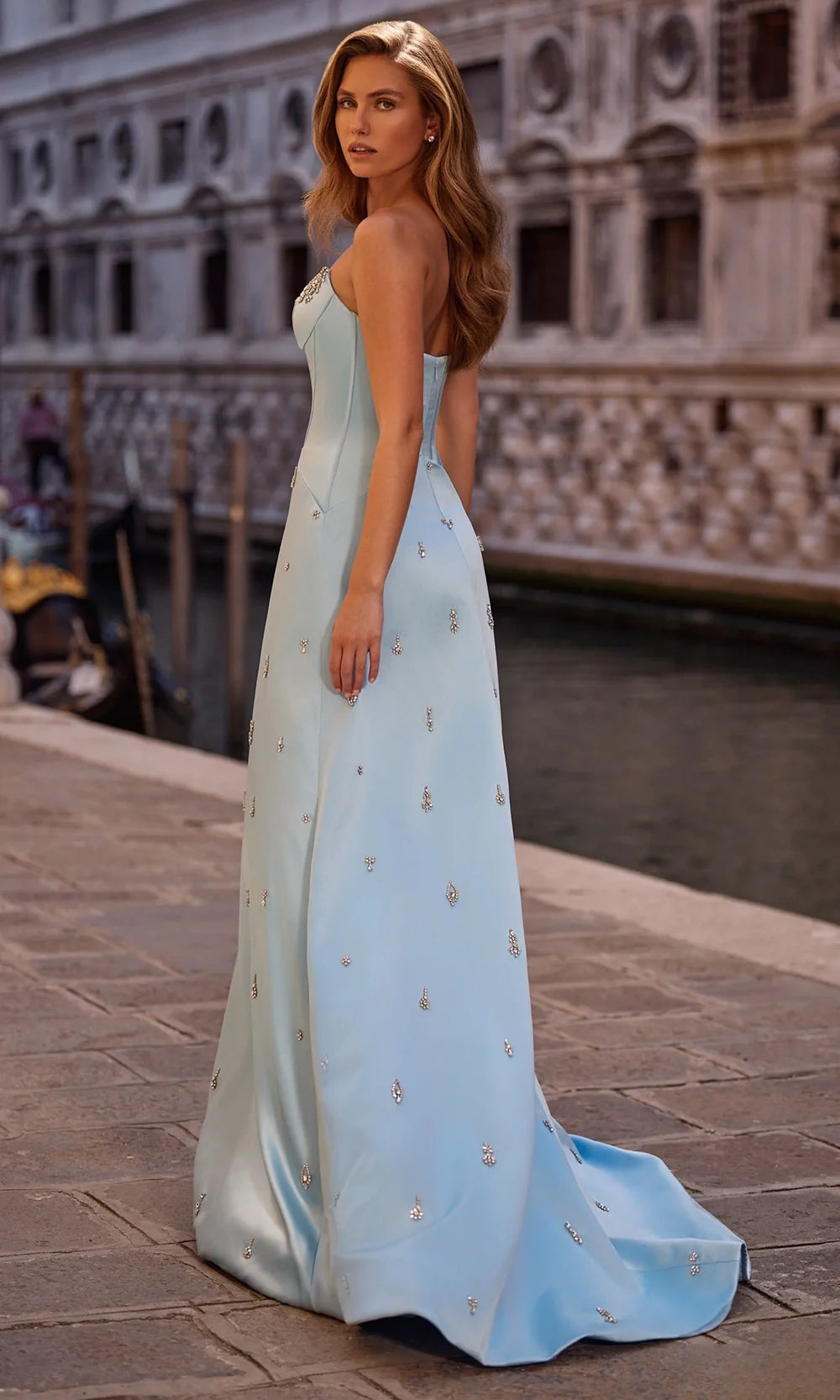 Sherri Hill 57584 - Scoop Neckline Crystal Beaded Long Dress Prom Dresses