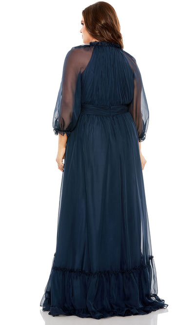 Mac Duggal 68426 - High Neck A-line Tiered Hem Gown Mother of the Bride Dresses