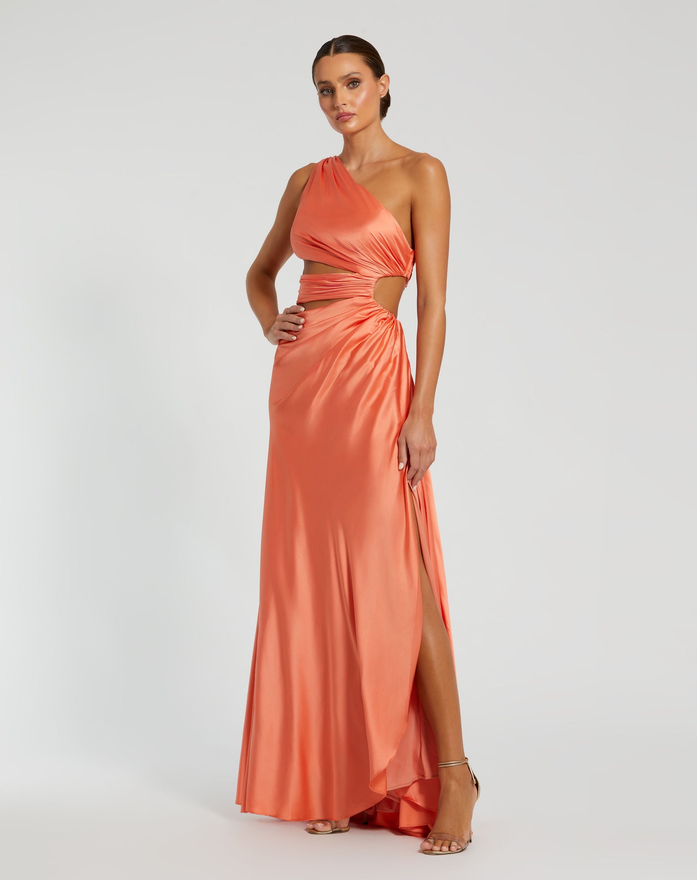 Mac Duggal 68485 - Cutout Ruched Evening Gown