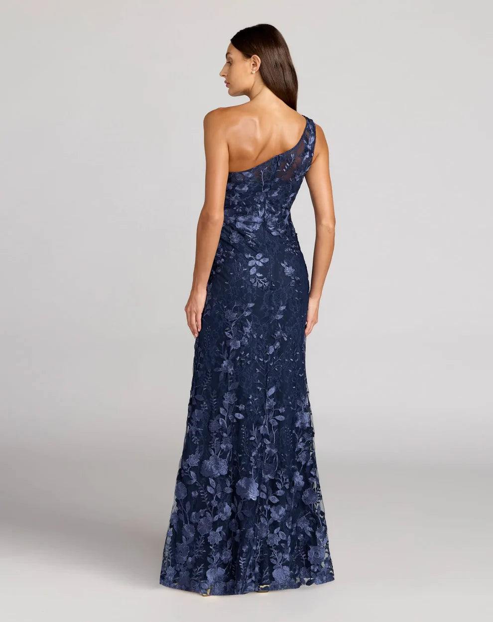Mac Duggal 68606 - One Shoulder Floral Evening Gown