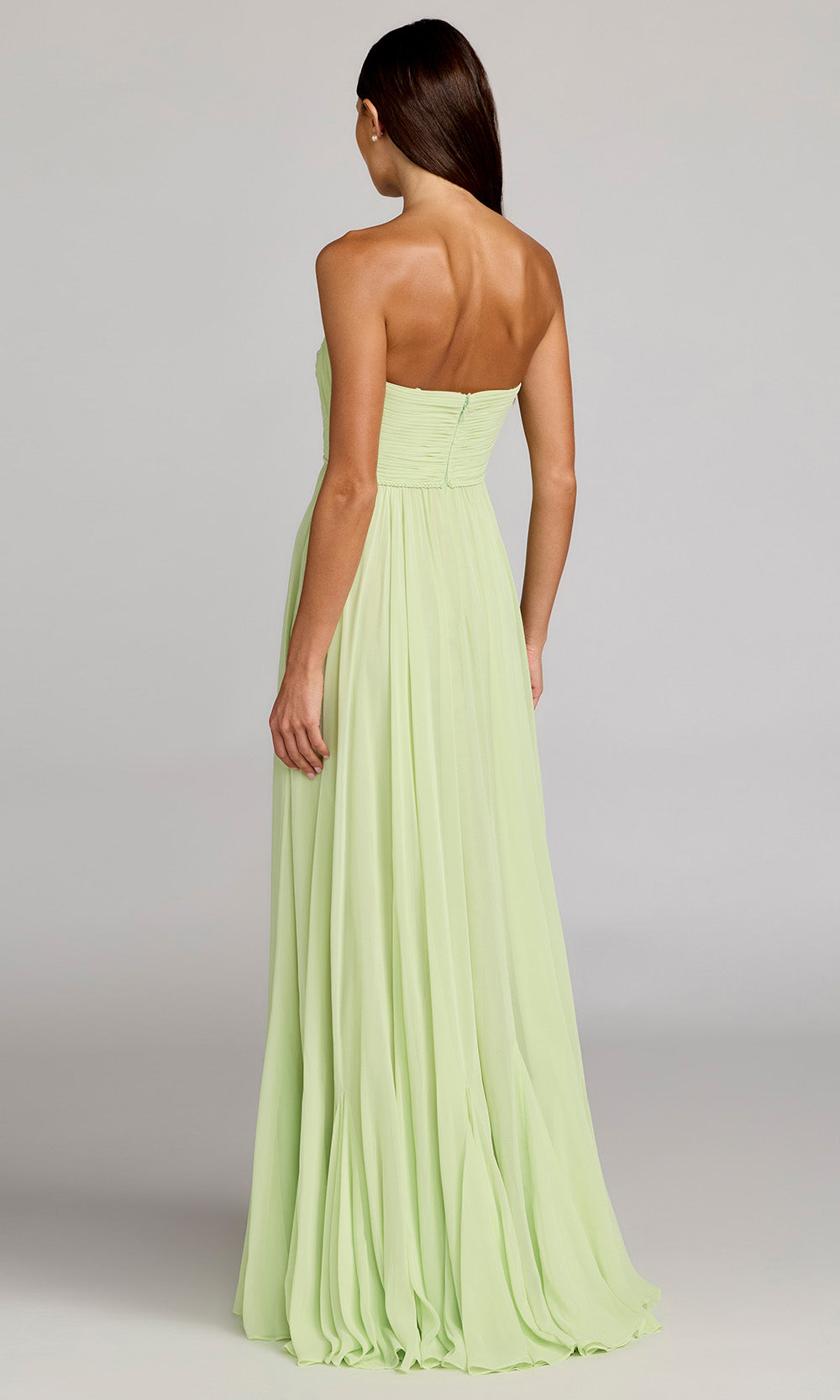 Mac Duggal 68847 - Braided Waist Strapless Flowy Gown Prom Dresses in Green