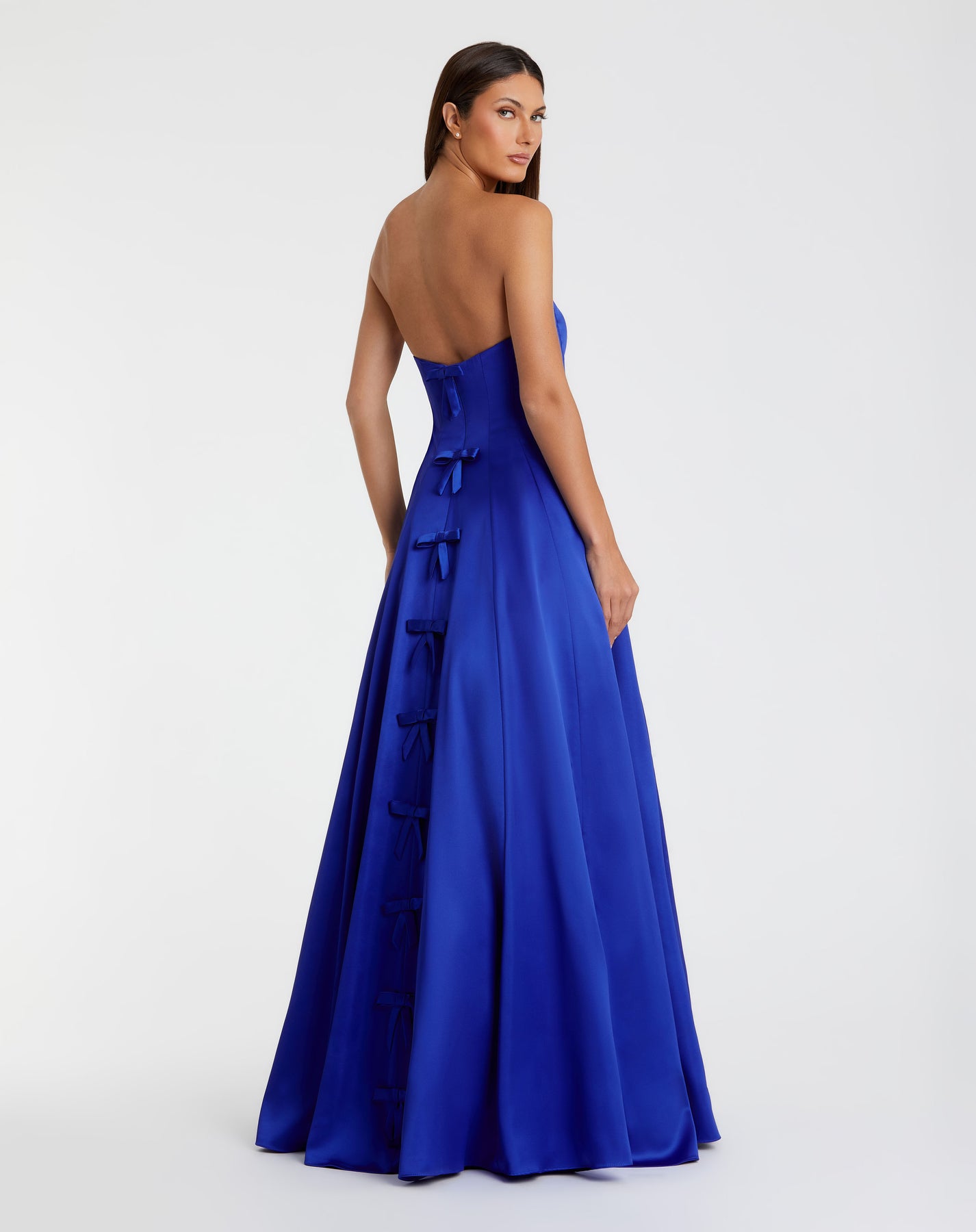 Mac Duggal 68857 - Strapless Bow Back Prom Ballgown