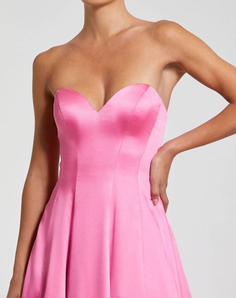 Mac Duggal 68857 - Strapless Bow Back Prom Ballgown Prom Dresses in Pink