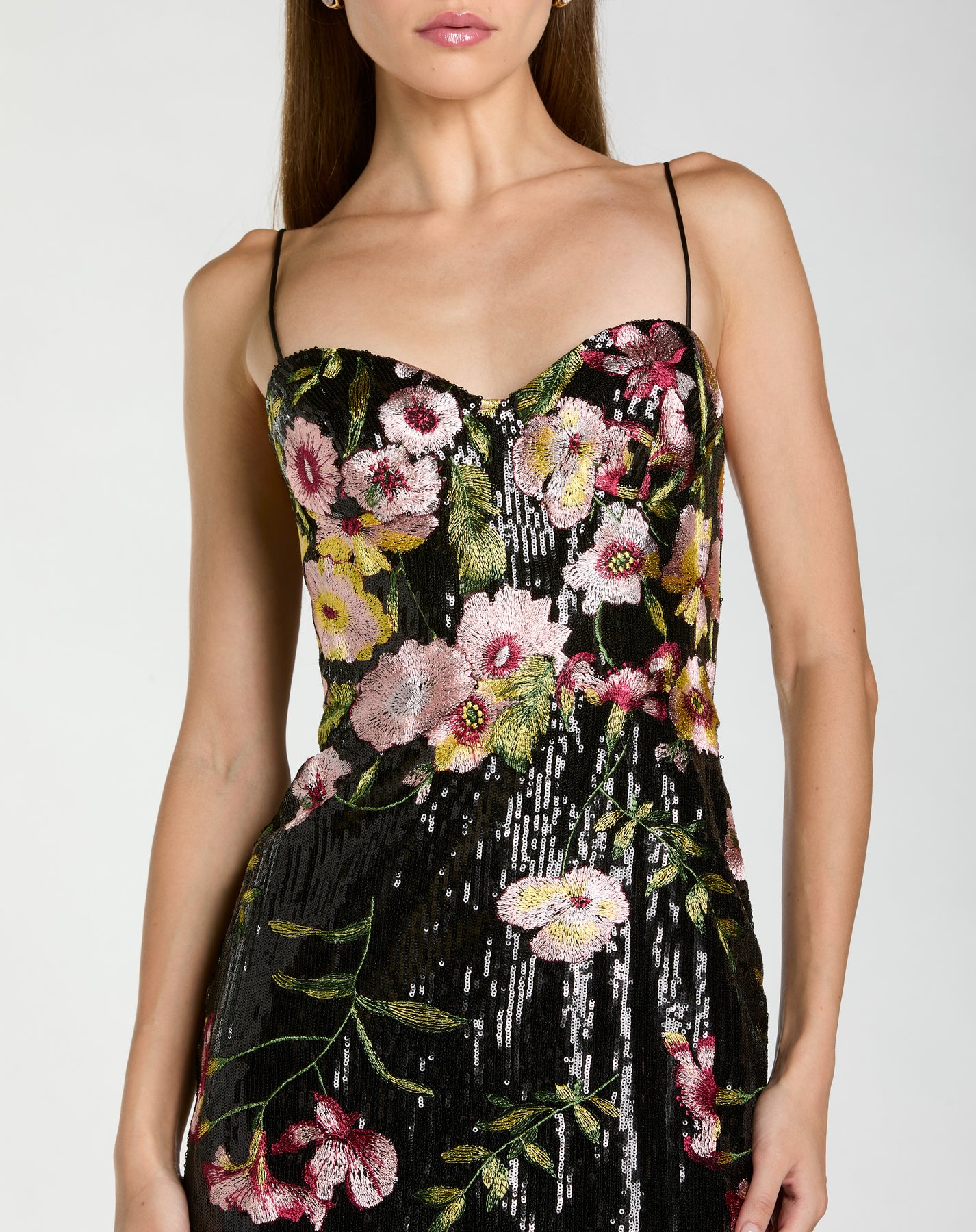 Mac Duggal 68896 - Floral Embroidered Sweetheart Dress