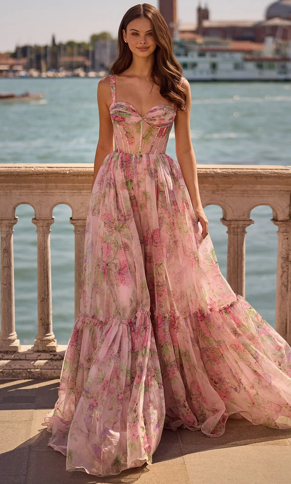 Sherri Hill 57628 - Sweetheart Neckline Tiered A-Line Dress Prom Dresses