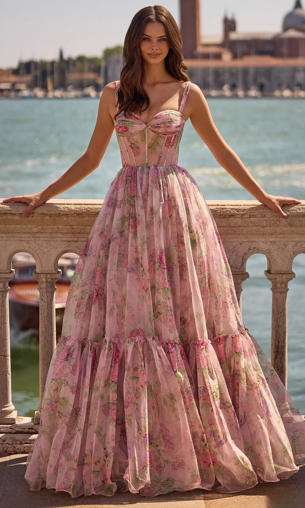 Sherri Hill 57628 - Sweetheart Neckline Tiered A-Line Dress Prom Dresses