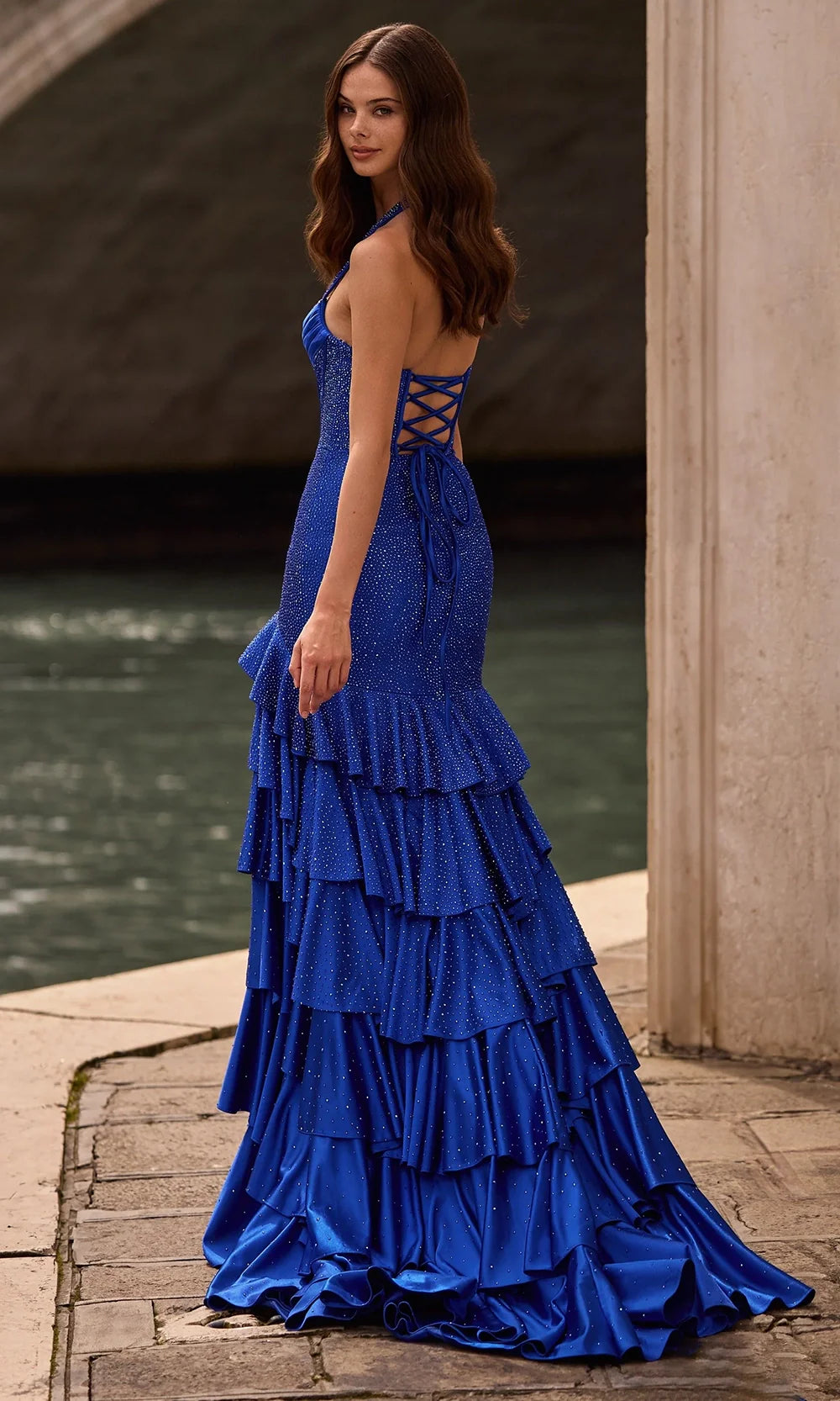 Sherri Hill 57618 - Sparkle Corset Slit Evening Gown Prom Dresses