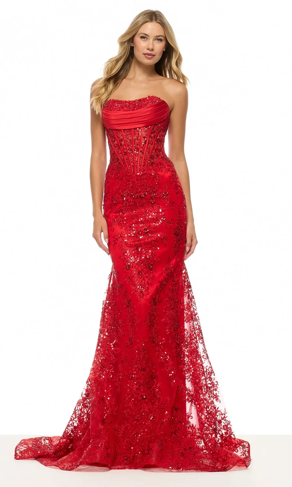 Sherri Hill 57645 - Embroidered Sequin Mermaid Evening Gown Prom Dresses