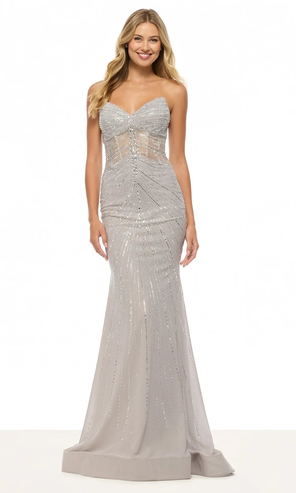 Sherri Hill 57651 - Bead Encrusted Sheath Evening Gown Prom Dresses